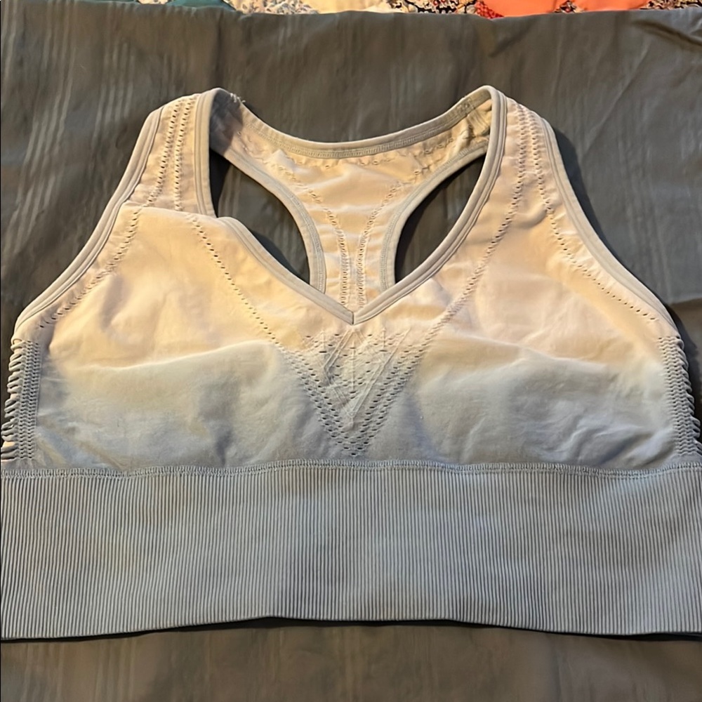 PINK Victoria's Secret Blue Sports Bra Moisture-Wicking Racerback